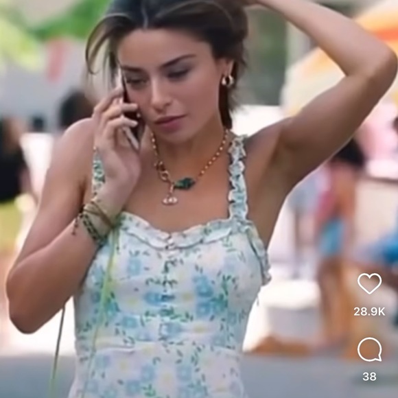 Zara floral satin dress bloggers fav - Picture 2 of 16